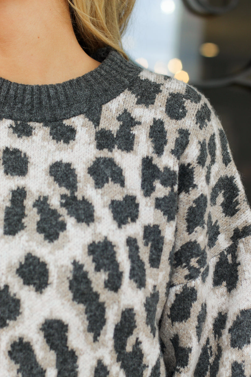 Lady in Leopard Sweater