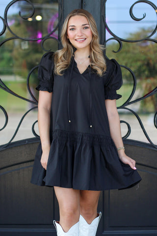 Smocked Details Dress