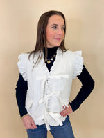 Ruffle Bow Vest