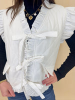 Ruffle Bow Vest