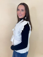 Ruffle Bow Vest