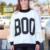 Boo Reversible Mock Neck Sweatshirt