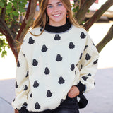 Boo Reversible Mock Neck Sweatshirt