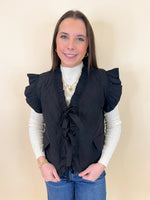 Ruffle Bow Vest