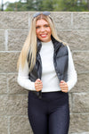 Pretty Puffer Vest-Black