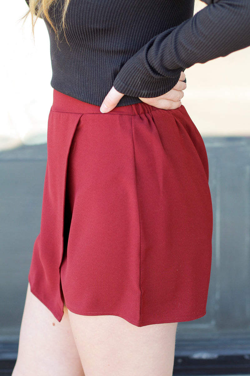 Sassy & Sleek Skort-Cinnamon