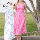 Boho Belted Midi Dress