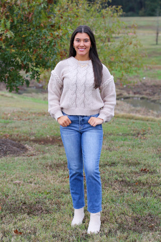 Braided Detail Sweater