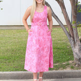 Boho Belted Midi Dress