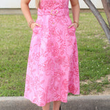 Boho Belted Midi Dress