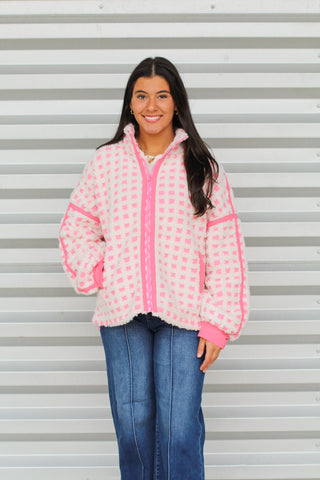 Trendy Checkered Jacket