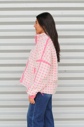 Trendy Checkered Jacket