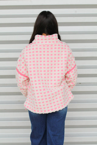 Trendy Checkered Jacket
