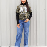 What Jesus Did Camo Top