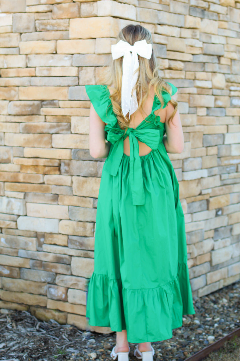 Lady Era Midi Dress-Green