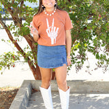 Peace Sign Skeleton Tee