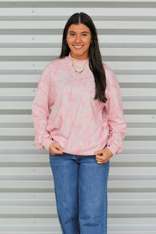 Camo Mock Neck Sweatshirt