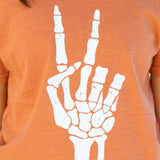 Peace Sign Skeleton Tee