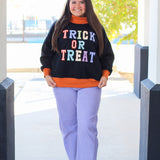 Trick or Treat Mock Neck Sweatshirt