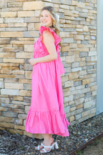 Lady Era Midi Dress-Pink