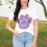 LSU paw tee