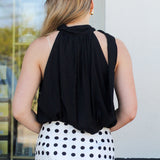 Tie Neck Bubble Top