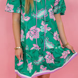 Bold in Bloom Babydoll Dress