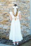 Lady Era Midi Dress-White