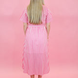 So Cute Belted Midi Dress