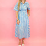 So Cute Belted Midi Dress
