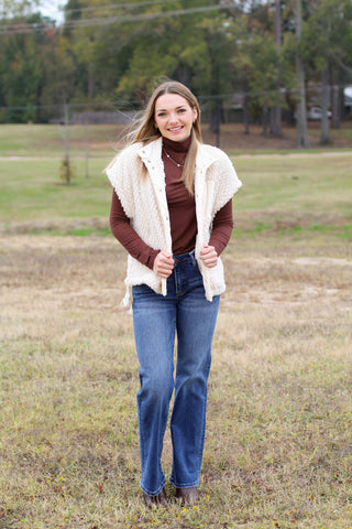 Sherpa Snap Button Vest