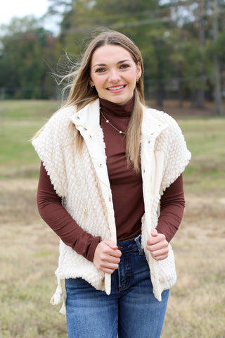 Sherpa Snap Button Vest