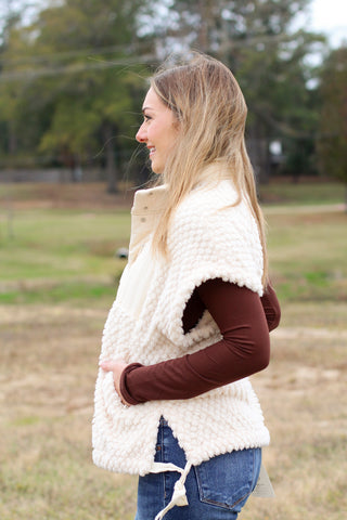 Sherpa Snap Button Vest