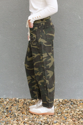 Camo Barrel Jeans