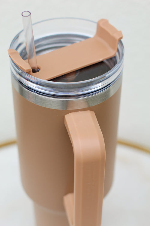 40oz. Cutest Stainless Steel Tumbler-Cocoa