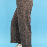 Sassy Cheetah Wide Leg Jeans