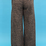 Sassy Cheetah Wide Leg Jeans