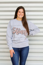 Proverbs 16:24 Sweatshirt-Grey