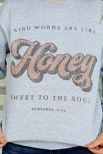 Proverbs 16:24 Sweatshirt-Grey