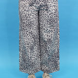 Sassy Cheetah Wide Leg Jeans