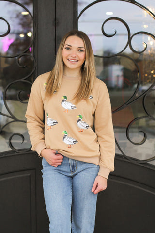 Sequin Mallard Sweatshirt