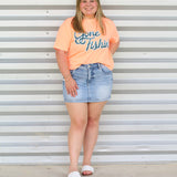 Gone Fishin' Crop Tee