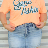 Gone Fishin' Crop Tee