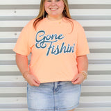 Gone Fishin' Crop Tee