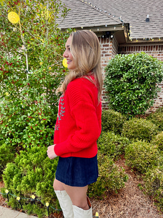 Merry Wreath Knit Sweater