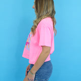 Polka Dot Jack-O-Lantern Crop Tee