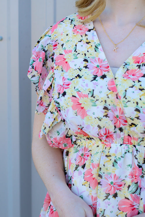 Florals are My Favorite Dress-Yellow