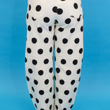 Bold Polka Dot Barrel Jeans