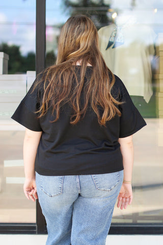 Sequin Football Game Top