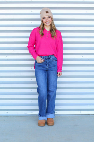 Lookalike Button Sweater